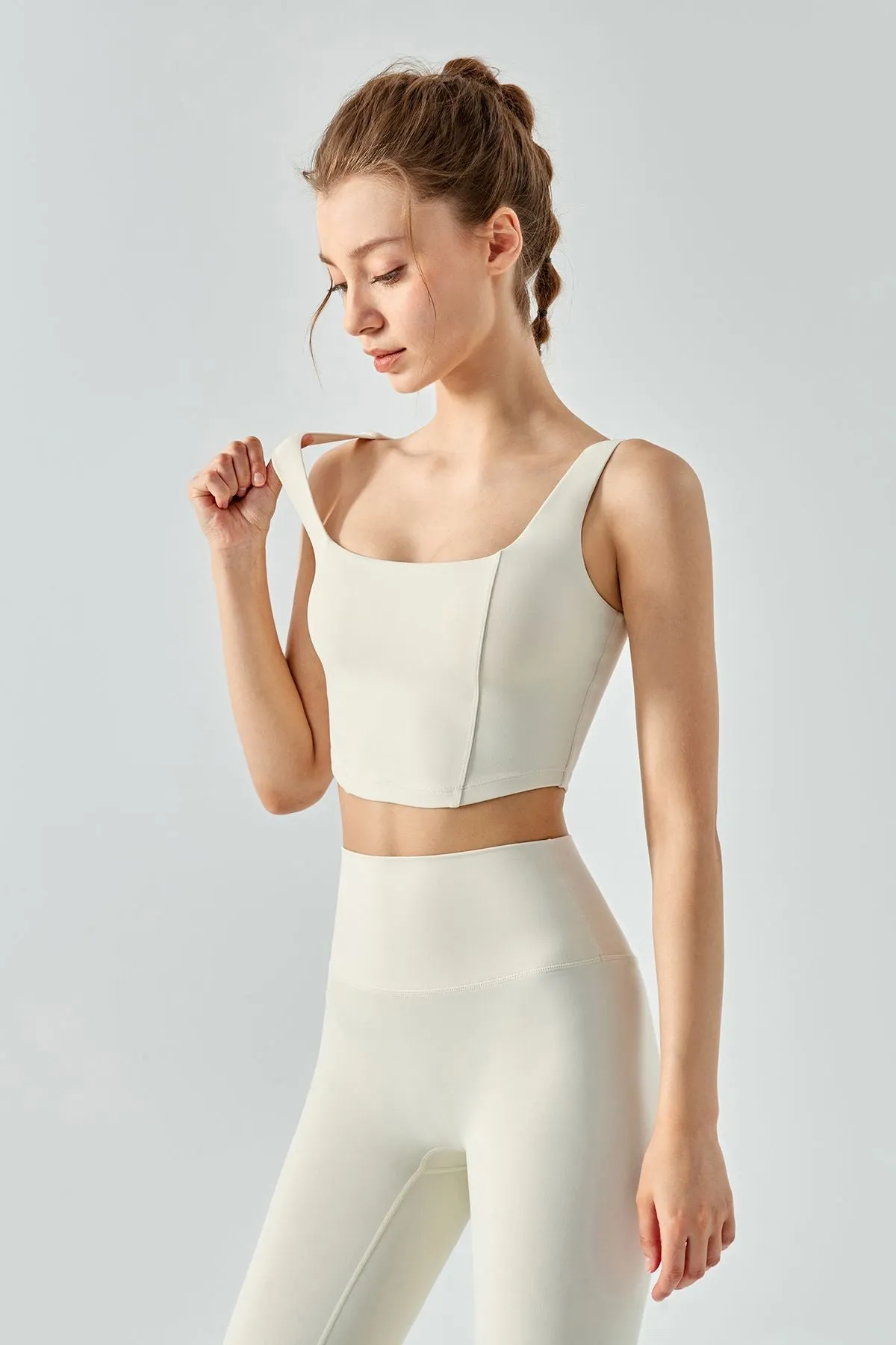 Seamed Crop Corset Top