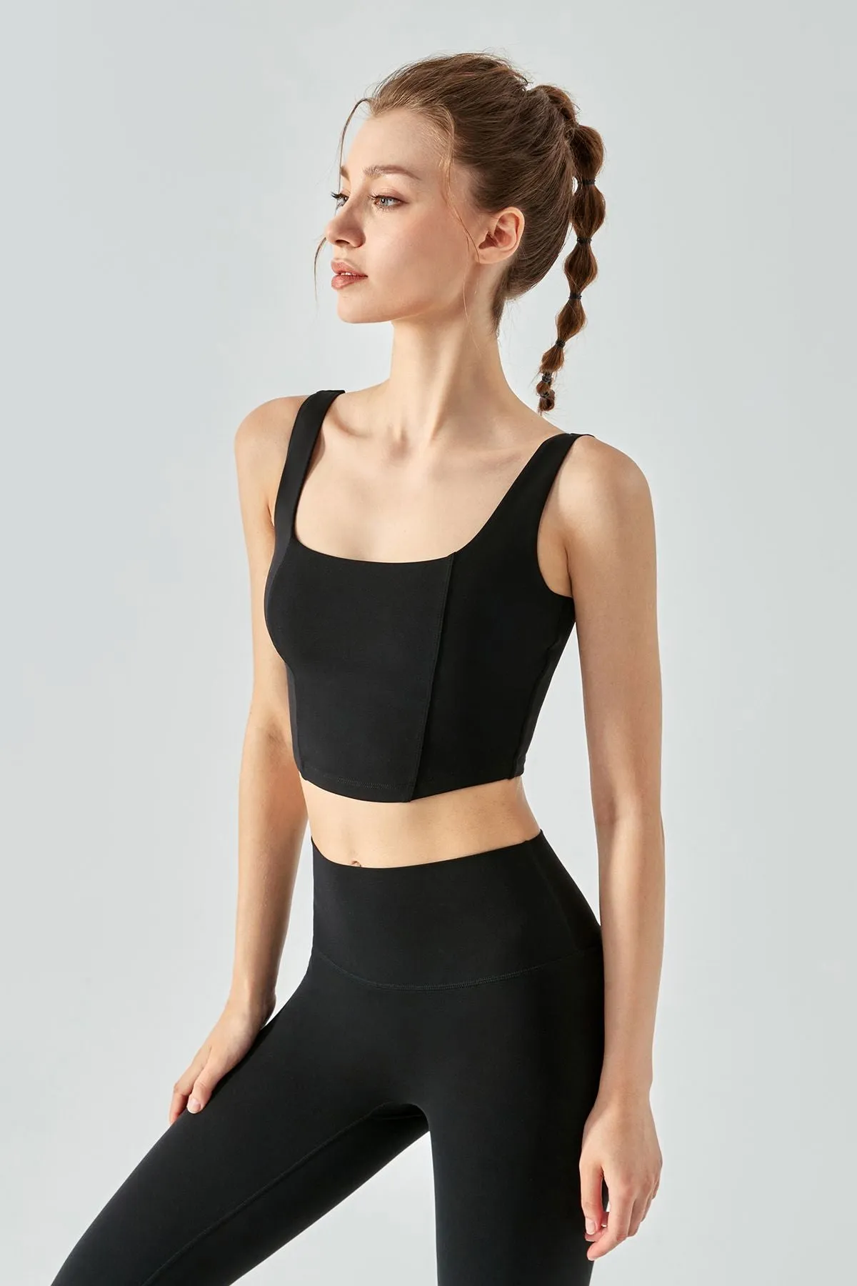 Seamed Crop Corset Top