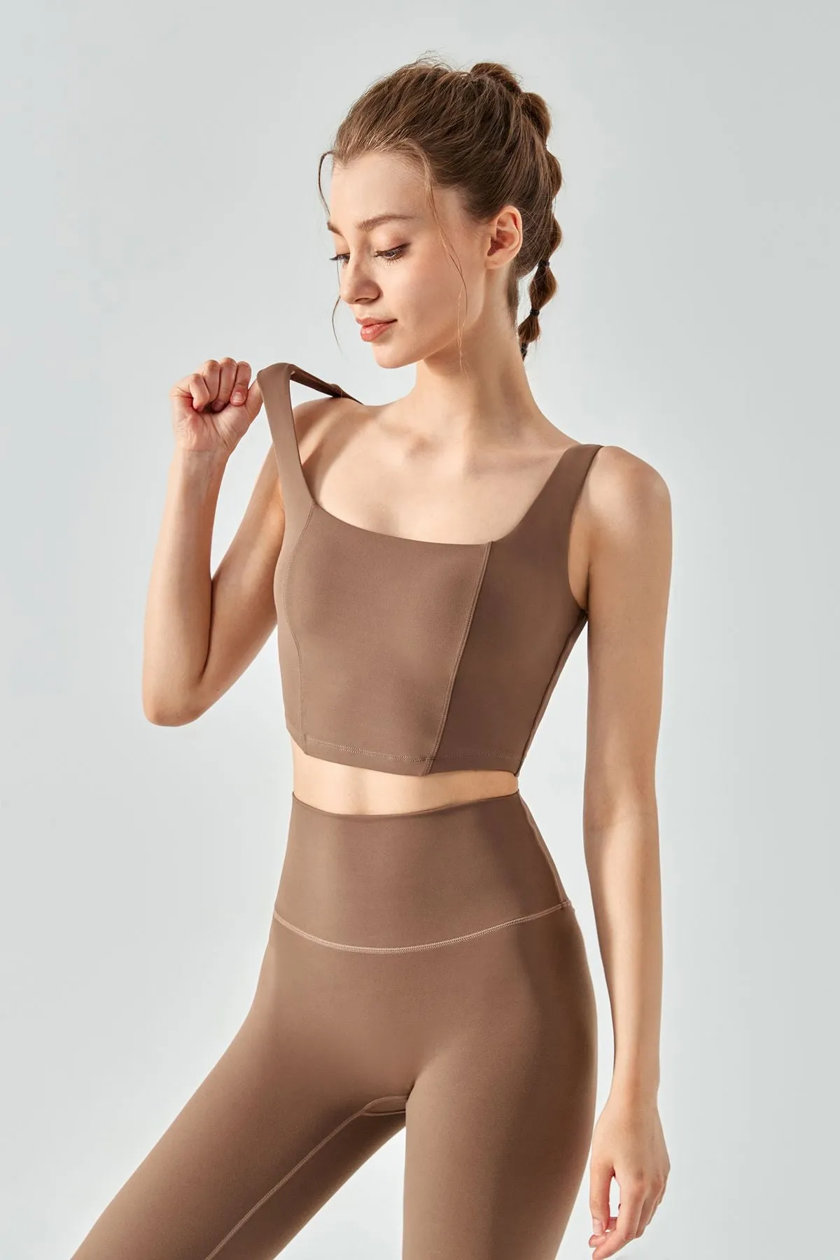 Seamed Crop Corset Top