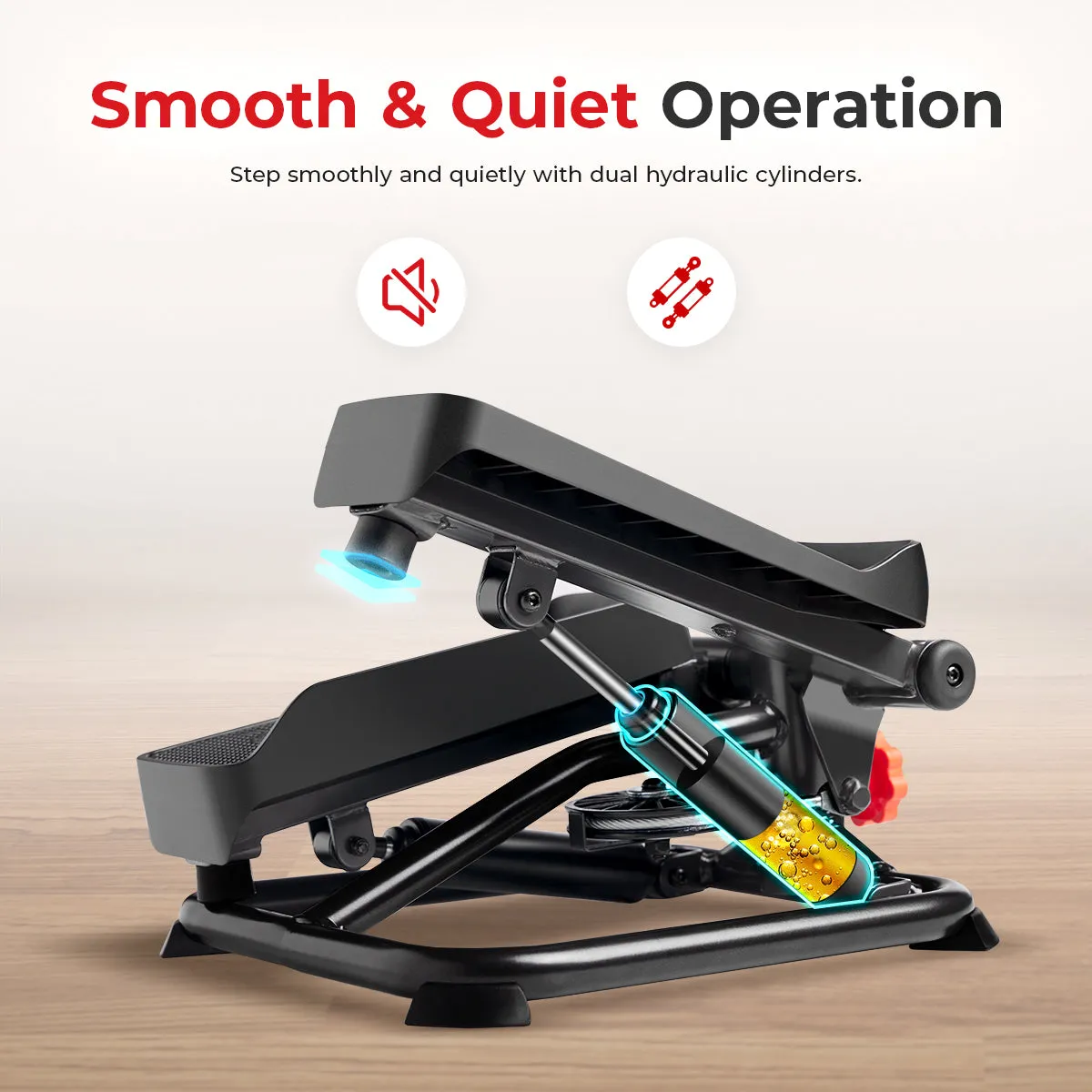Smart Advanced Stair Exercise Stepper with Exercise Bands