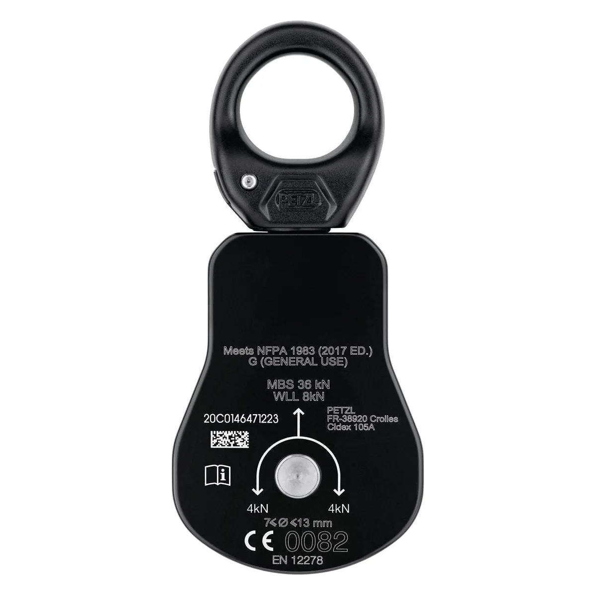 SPIN L1 Very high efficiency single pulley with swivel