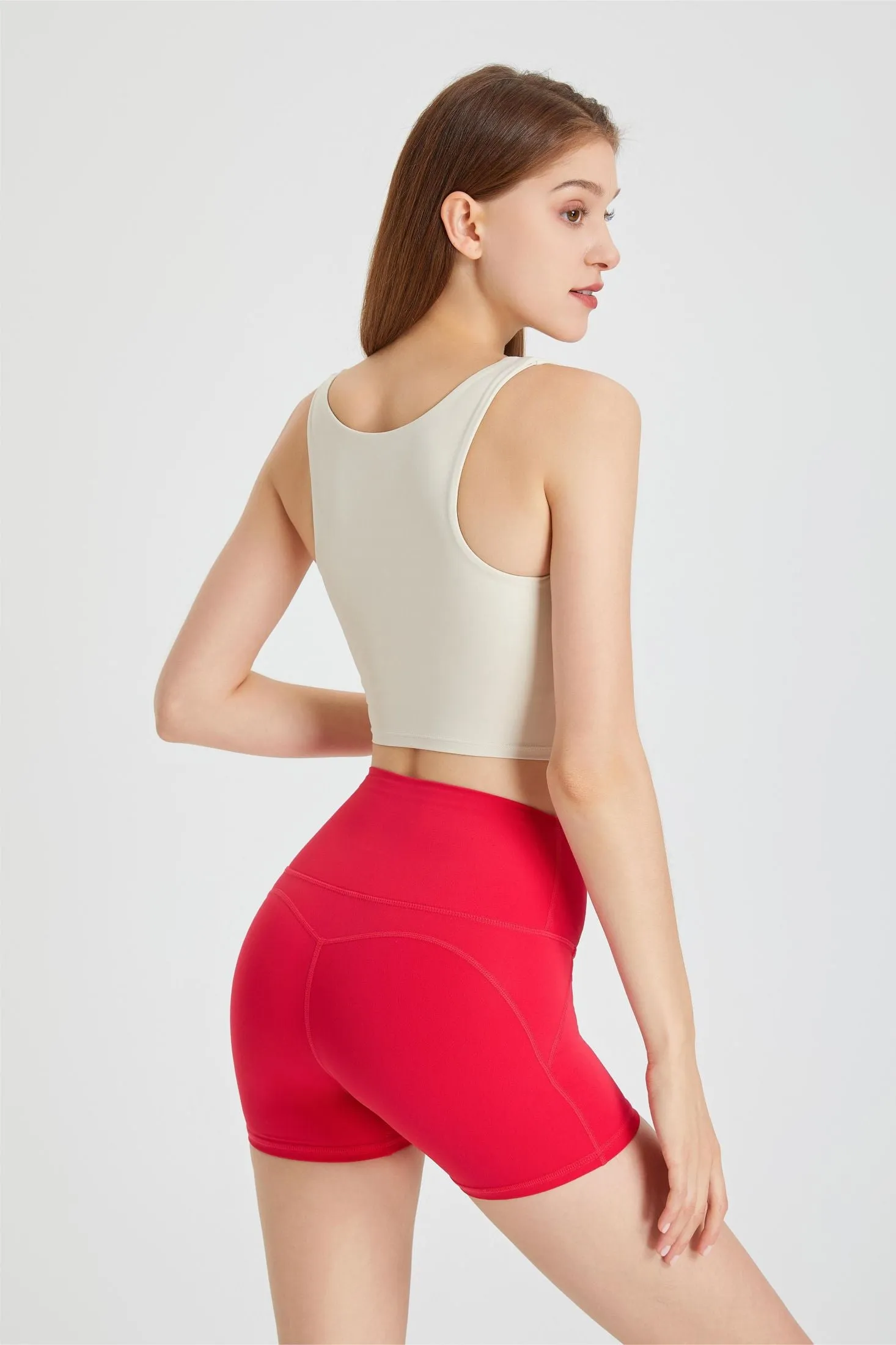 Triangle Hem Racerback Sports Bra