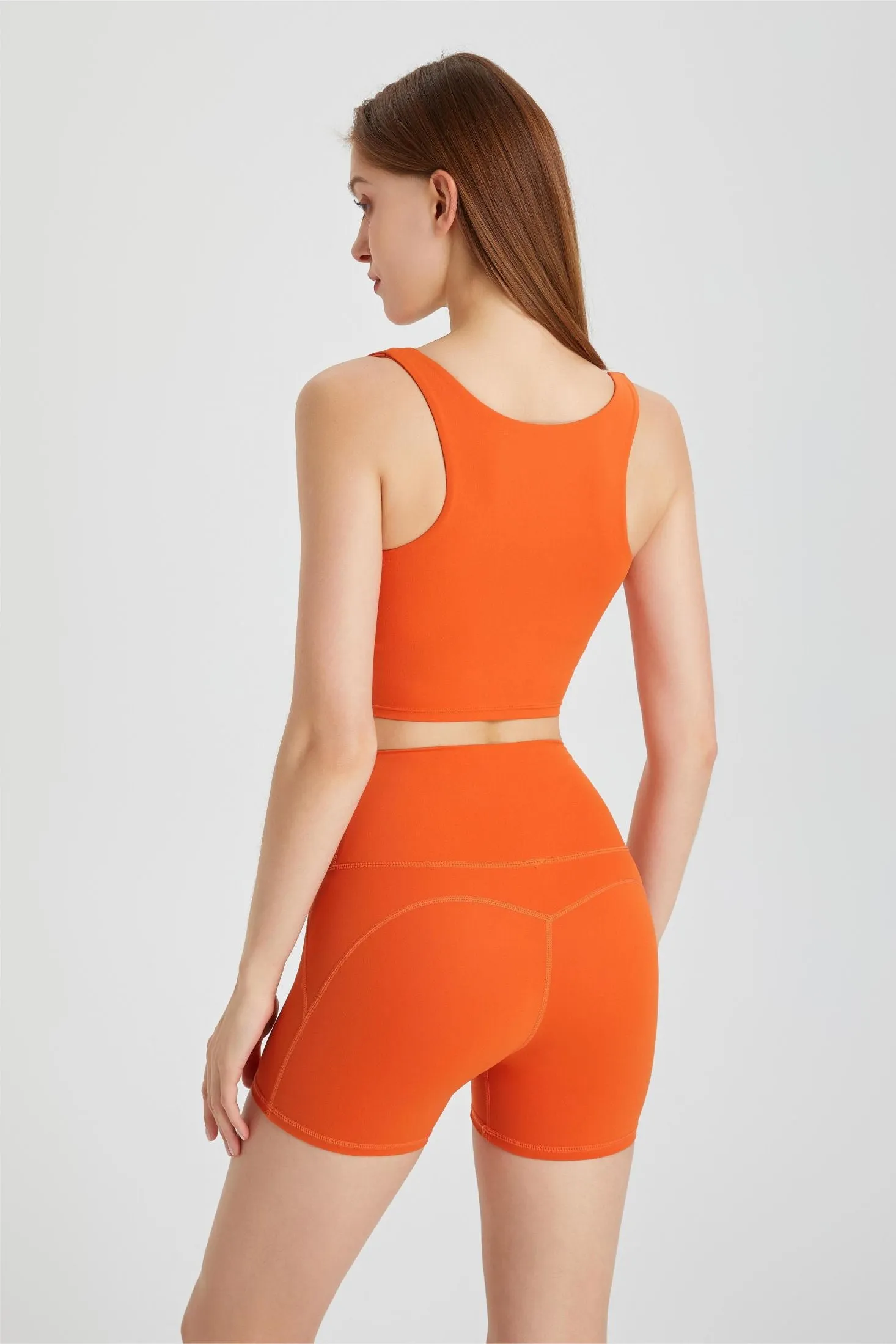 Triangle Hem Racerback Sports Bra