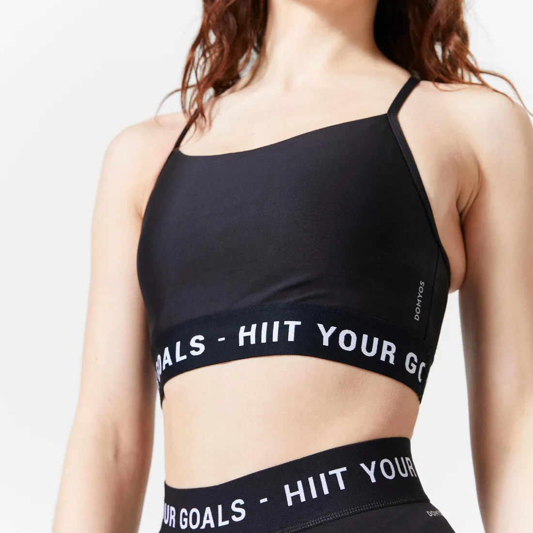 Women's Sports Bra with Thin Cross-Over Straps